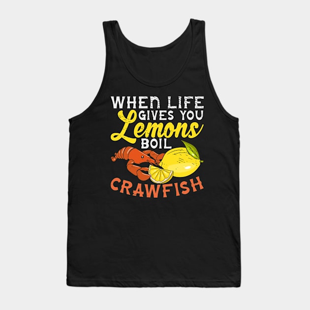 Crawfish Lovers Crustacean Dish Seafoods Tank Top by Tom´s TeeStore